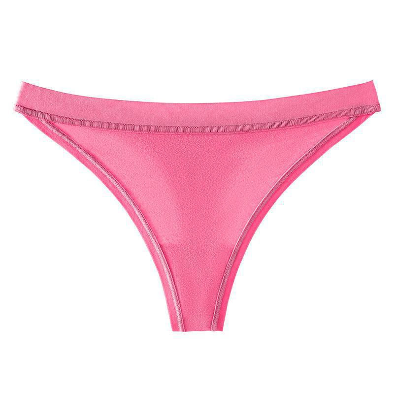 Plus Size European & American Cotton Thong: Low Waist T-Shape Briefs, Hip Lift Design for Women.