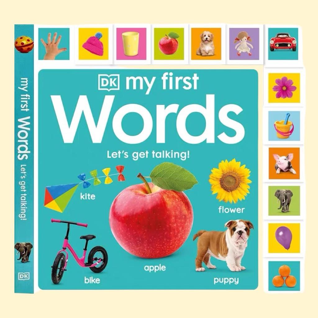 Genuine DK my first words word enlightenment lace book English early education cognitive board book