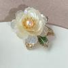 Freshwater Pearl High-End Peony Flower Natural Shell Pearl Palace Cheongsam Accessories Brooch Female Corsage