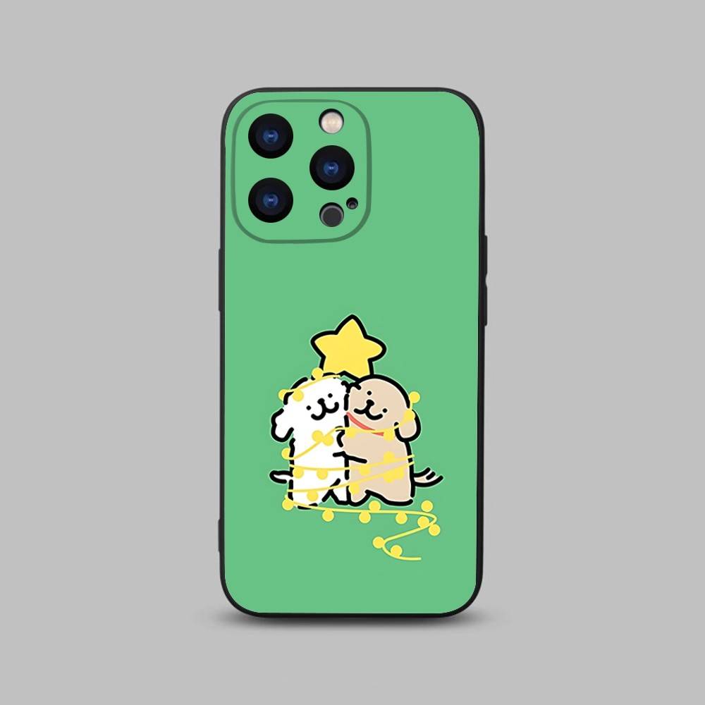 P-Puppy Cute Maltese Phone Case For iPhone 17,16,15,14,13,12,11,Pro,Max,Plus,X,XS,SE4,E,Mini,Soft Black Case