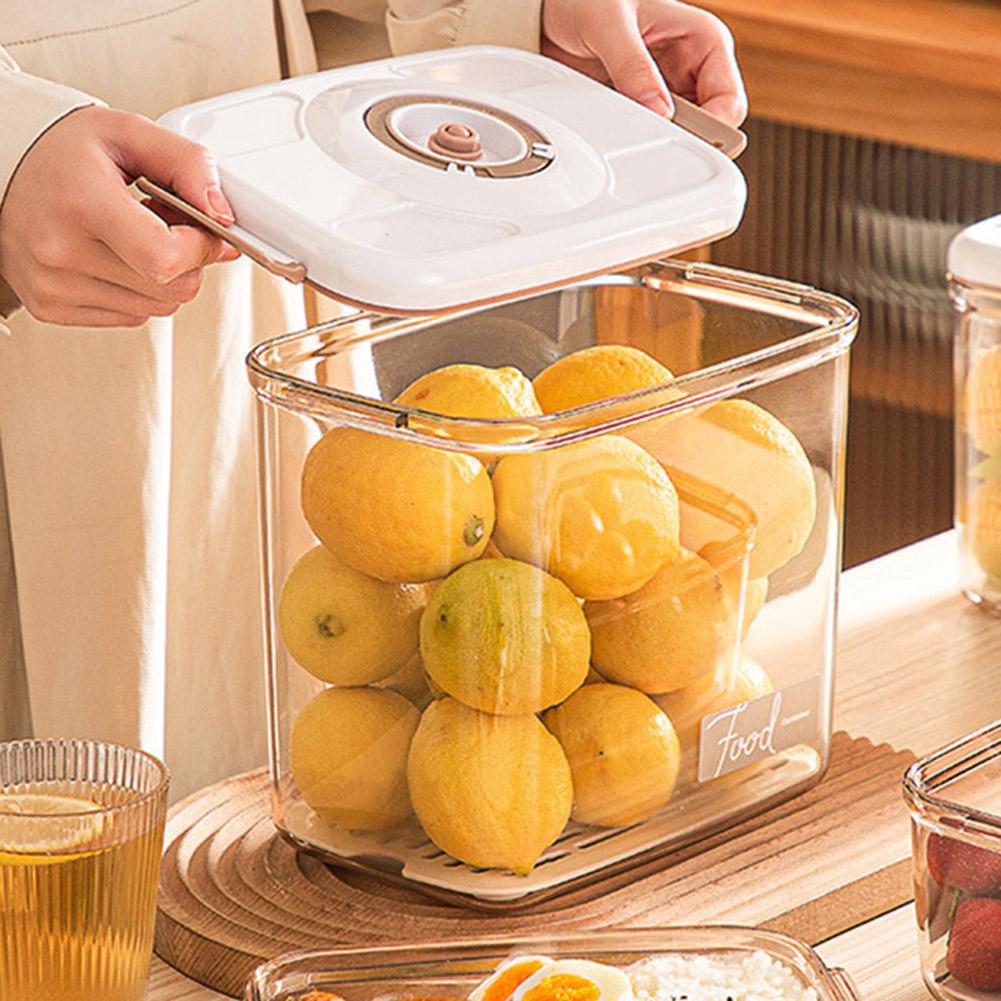 Вакуумный ящик для хранения продуктов 1,2 л/4,6 л, герметичный контейнер для хранения продуктов большой емкости с насосом, вакуумные коробки-органайзеры, кухонные гаджеты