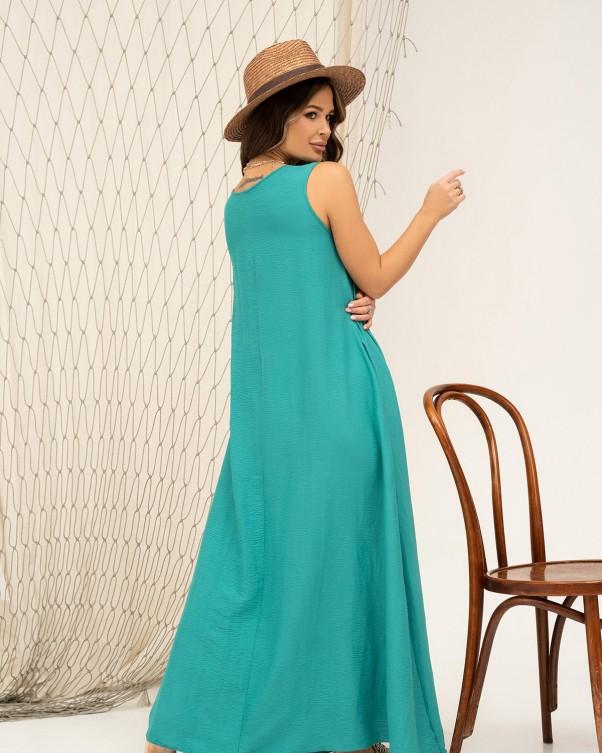 Длинный сарафан свободного кроя ISSA PLUS