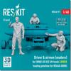 Reskit Late Model Bomb Loader Low Position Modern Crew 3 Figures Reskit Resin Kit 1/48 MHU-83D/E (For RSKS48-0008) RSKF48-0091 (Person)