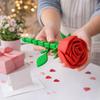 3D Printed Twisted Rose Ornaments Funny Rose Flower Figurines  Valentine's Day