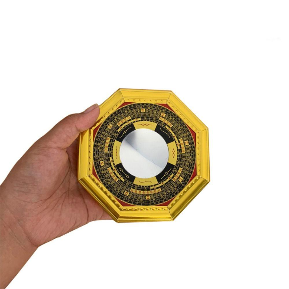 Зеркало Багуа Фэн-шуй с металлической рамой 13см 17.5см 20.5см Зеркало Восьми Триграмм Фэншуй Талисман для дома