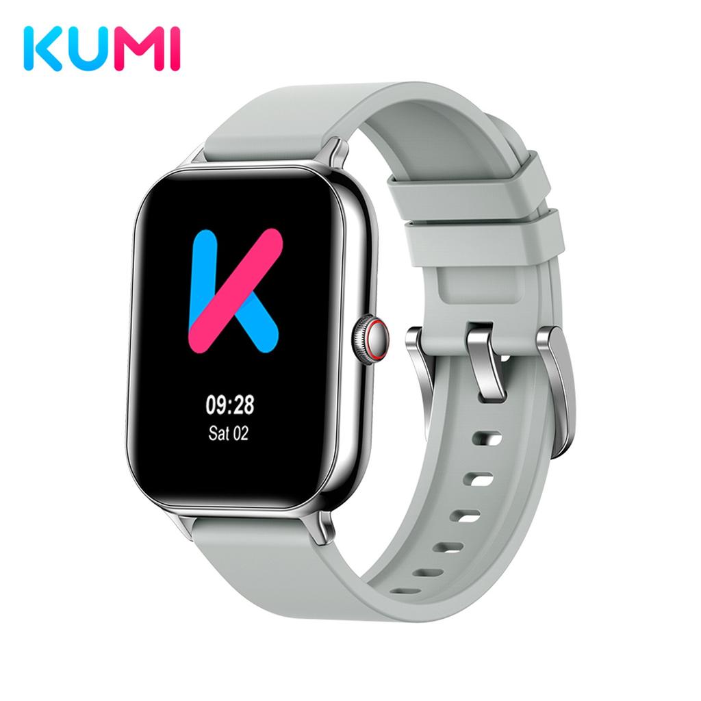 KUMI KU6 Smartwatch 1.91Inch Full Screen For Android Phones, IP68 Waterproof Smart Watches Heart Rate, Blood Oxygen, Fitness