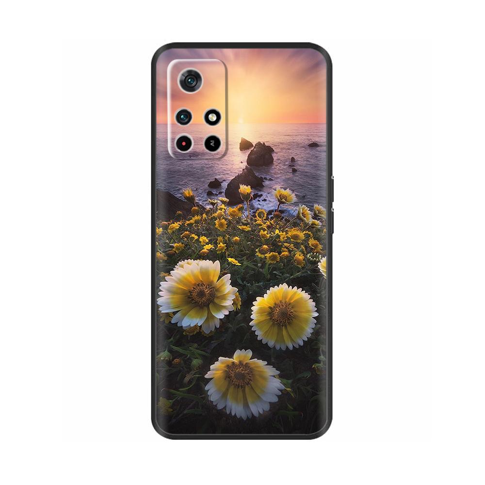 Для Poco X4 Pro 5G Poco M4 Pro Чехол Милый Мультяшный Мягкий Жидкий Силиконовый Чехол для Телефона Задняя Крышка Для Xiaomi Poco M4 Pro 4G Fundas Coque