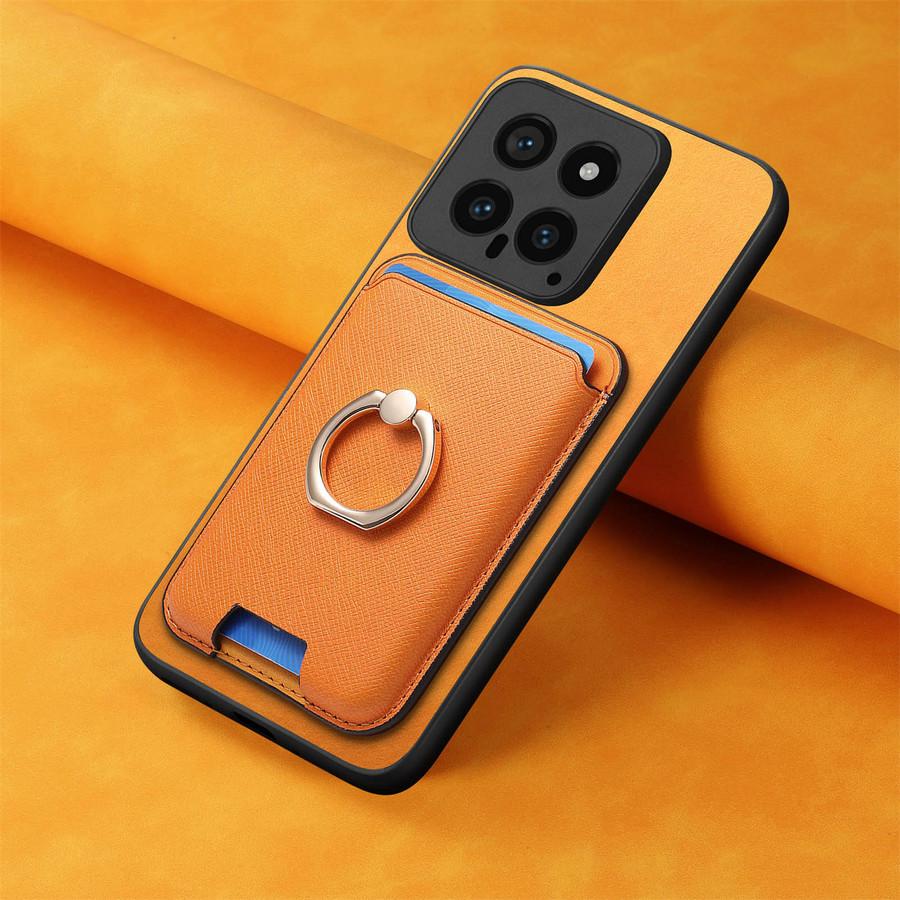 2 в 1 Masafe держатель для карт чехол для телефона Xiaomi 14T Pro 13T кожаный чехол беспроводная зарядка защитная задняя крышка для Xiaomi 15 Pro 14 Ultra Чехлы