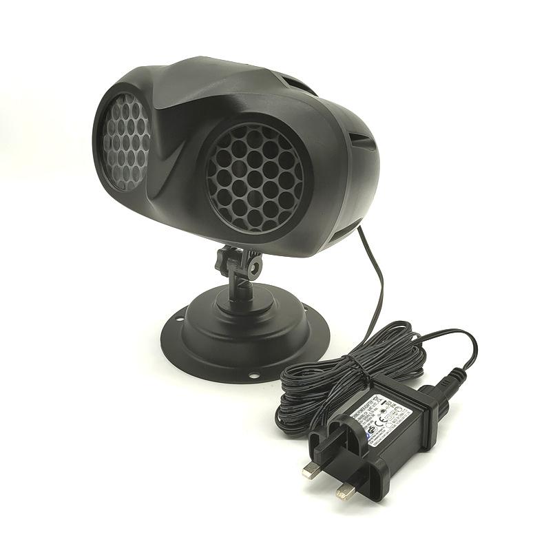 Рождественские динамические прожекторы со снежинками на открытом воздухе, дизайн внешнего вида в форме совы, IP65 водонепроницаемый внутренний и наружный ландшафтный светильник снегопада на Рождество