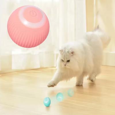Автоматическая умная игрушка для кошек Интерактивный электрический вращающийся мяч для дрессировки питомцев Самодвижущаяся игрушка для котят для игры в помещении