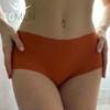 Women's Plus Size Ice Silk Seamless Briefs Underwear High Waist Panties for Women