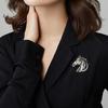 Alloy Horse Head Brooch Women Men Metal Horse Lapel Pin Animal Sweater Dress Suit Clothing Accessories Jewelry Gift