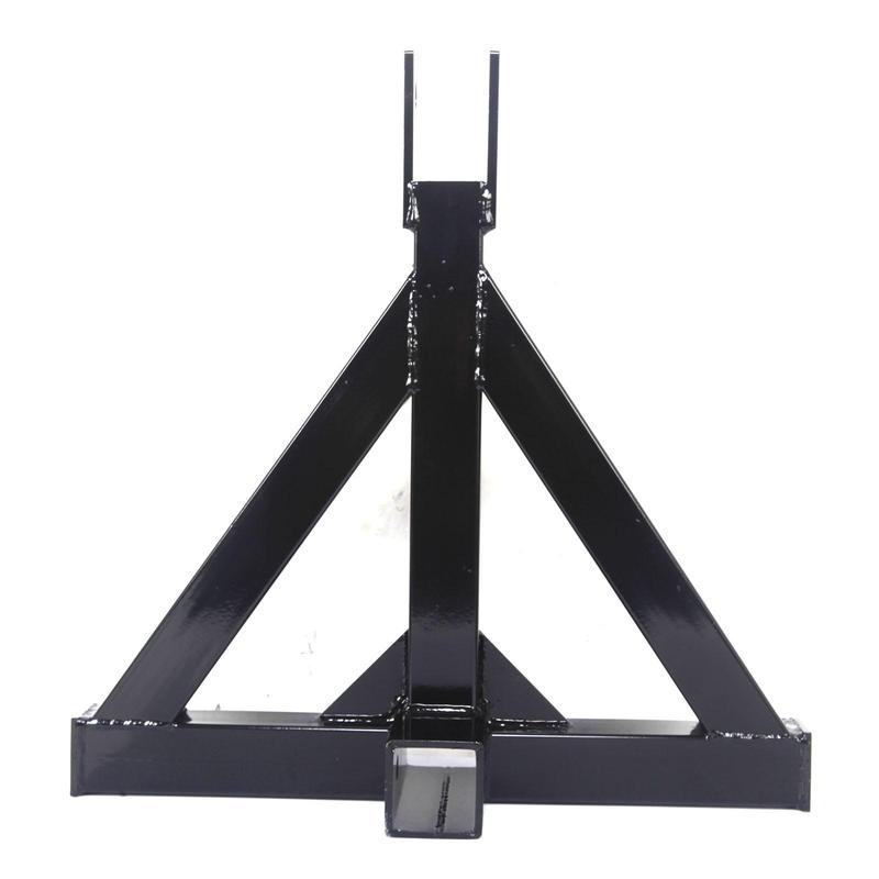 Heavy Duty Tractor Tow Hitch 3 Point Receiver with Pins Steel Adapter for Industrial Construction Trucks
