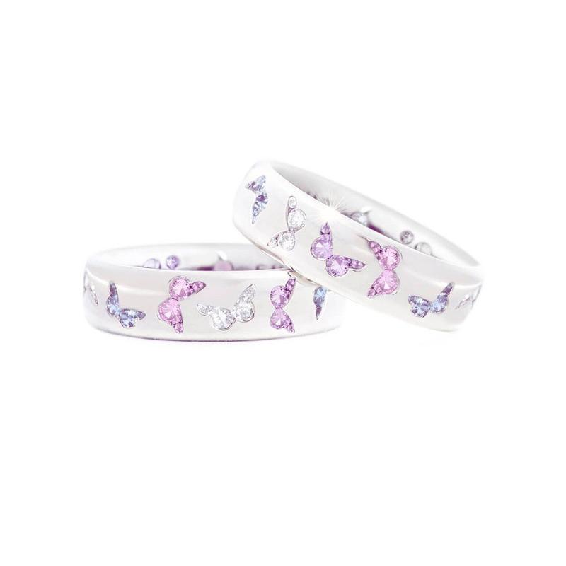 1PC Fashion Romance Women Engagement Jewelry Butterfly Gifts Cute Elegant Noble Charming Ring MIT