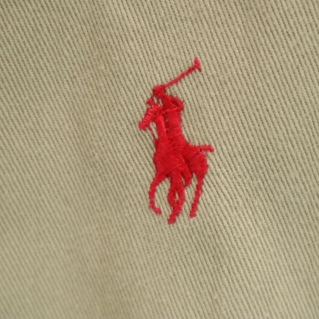 Поло от Ralph Lauren 80-х годов Старый подбородочный ремешок Свинг-топ M бежевый Мужской Б/У