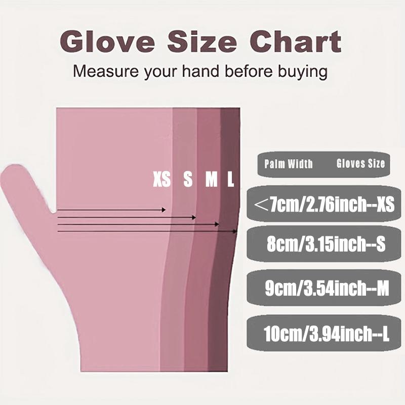 Light Pink Nitrile Gloves WaterProof Durable Cleaning Dishwashing Tattoo Household Cleaning Supplies Latex Free