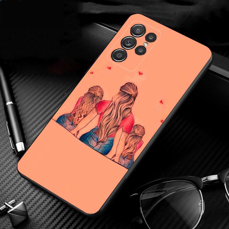 Чехол для телефона "Супер Мама Мама и Дочь" для Samsung S26 S25 S24 S23 S22 Ultra S23 S22 S25 Plus S24 FE S26Edge