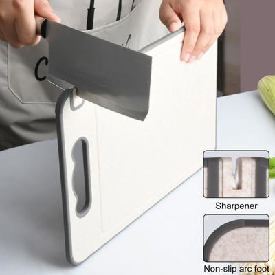 Разделочная доска из нержавеющей стали Двусторонняя разделочная доска с канавкой для сока Легко