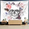 Психоделический гобелен с черепом Grim Reaper, хиппи, колдовство, настенный абстрактный настенный фон, декор для общежития