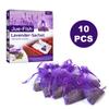 Natural Lavender Sachets Scented, 10 Lavender Sachet Bags, Filled with Premium Grade Dried Lavender, Sachets for Drawers