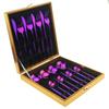 16pcs Luxury Dinnerware Gift Set Stainless Steel Fork Knife Spoon Cutlery Set Wedding Gift Flatware Set With Gift Box