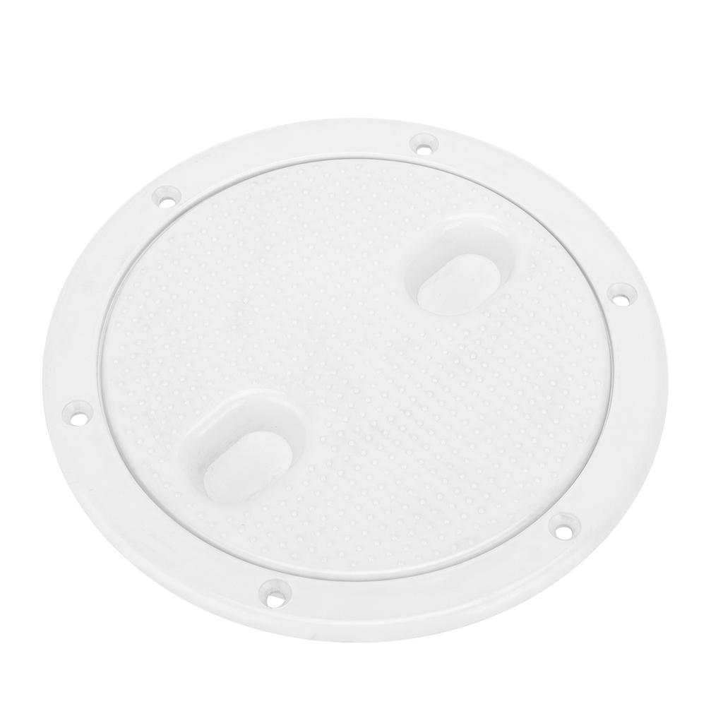 6in Deck Plate Inspection Hatch Cover Round White NonSlip AntiAging AntiCorrosion UV Resistant