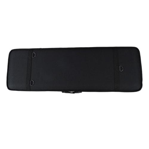 Portable, lightweight 4/4 violin case with built-in hygrometer.