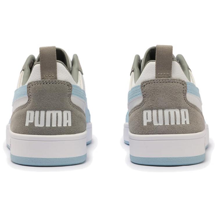 Puma Dribble Ретро Удобные Прочные Низкие Повседневные Кроссовки Унисекс Повседневная Обувь Серебристо-Серый Белый 401057-06