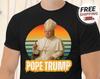 Футболка Папа Трамп Смешная Трамп 2028 Truth Social Католическая Футболка Трамп MAGA Подарок Унисекс Футболка