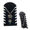 Necklace Pendant Display Holder Stand Velvet Easel Organizer Rack 19x35.5cm