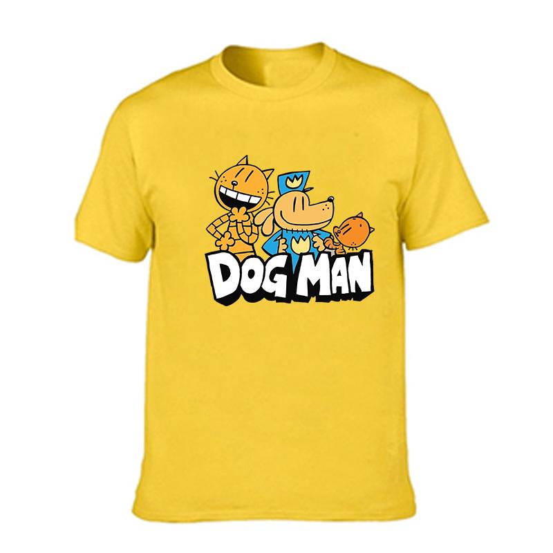 Всемирный день книги футболка DogMan Police с изображением персонажей мультфильмов Dogman Cat с короткими рукавами для мужчин, летняя спортивная свободная рубашка для бега