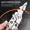 Multifunctional Wire Stripper Crimper Cable Cutter Pliers with Non-Slip Handle High Strength Sharp Comfortable Grip Wire Stripping Pliers