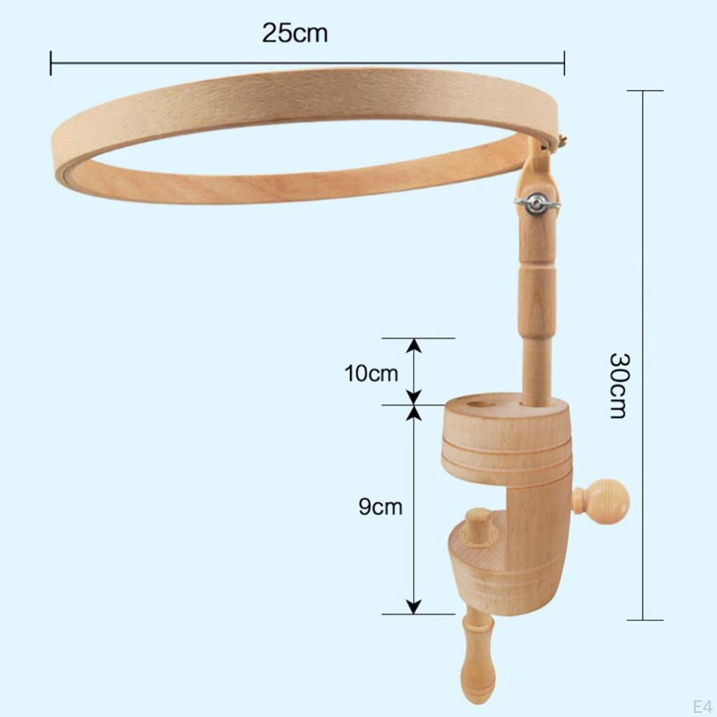 Rotated Lift Embroidery Hoop Holder Stand Stitch Sewing Tool