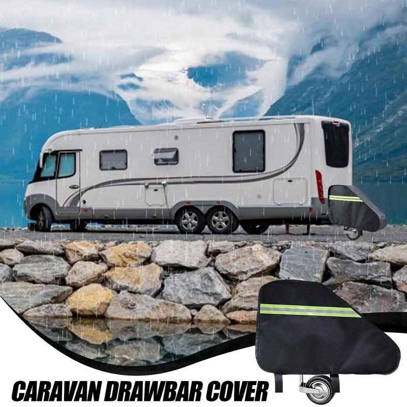 Защитный чехол для фаркопа, чехол для опорного домкрата, водонепроницаемый, ветрозащитный, тент для RV, ткань Оксфорд 600D для дождя, снега, солнечного света