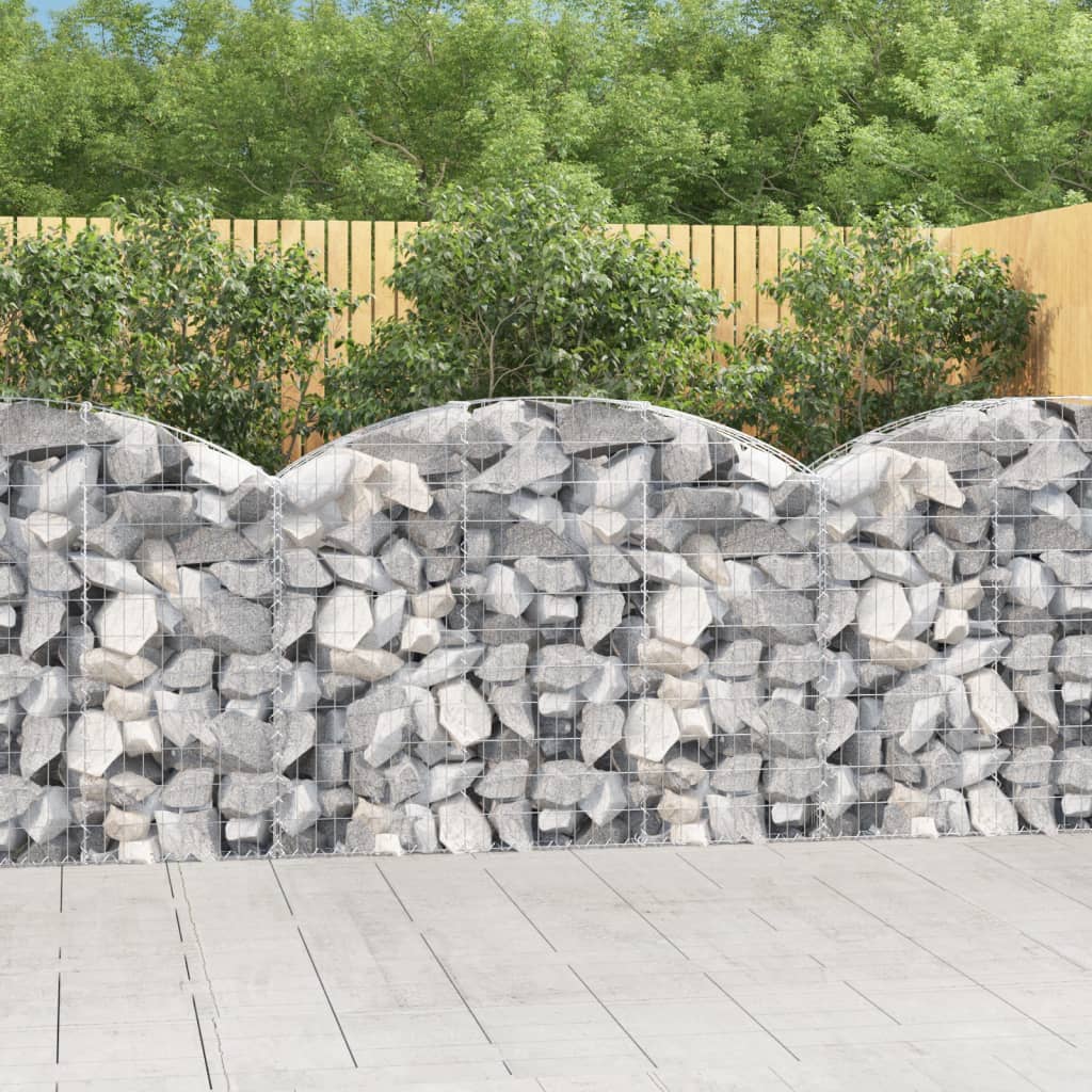 Gabion with High Arch 150 x 30 x 100 120 cm Galvanized Iron