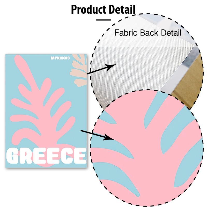 Ибица Тулум Греция Серия Путешествий Настенное Искусство Холст Картина Абстрактные Постеры и Принты Фотографии для Оформления Гостиной в Отеле Баре