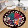 Круглый ковер с рисунком Наруто для гостиной, косметический коврик для девочек, коврик для спальни, коврик для спальни, детский коврик для девочек