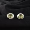 Green Amethyst Gemstone 925 Sterling Silver Jewelry Handmade Stud Earrings 0.5" EE-178-11