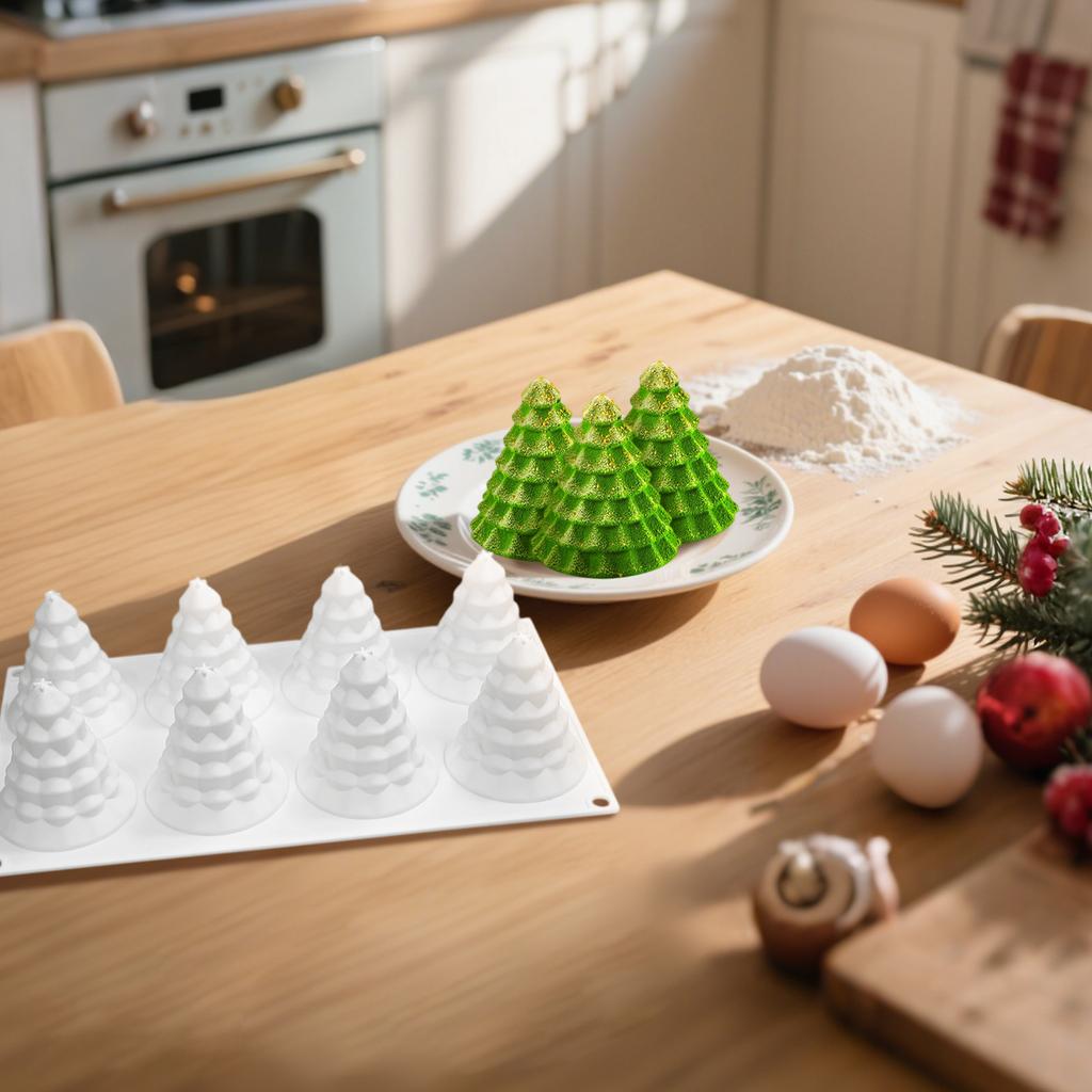 Christmas Tree Silicone Tree Shaped For Making Candles, Cakes, Desserts