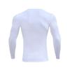 Li-Ning Однотонная спортивная тренировочная облегающая быстросохнущая фитнес-рубашка с длинным рукавом для мужчин топы Белый AUDR023-3