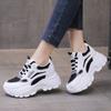 Кроссовки на платформе для женщин Весна Осень Повседневная женская обувь Колорблок Сетчатые Дышащие Спортивные Толстая подошва Вулканизированная обувь