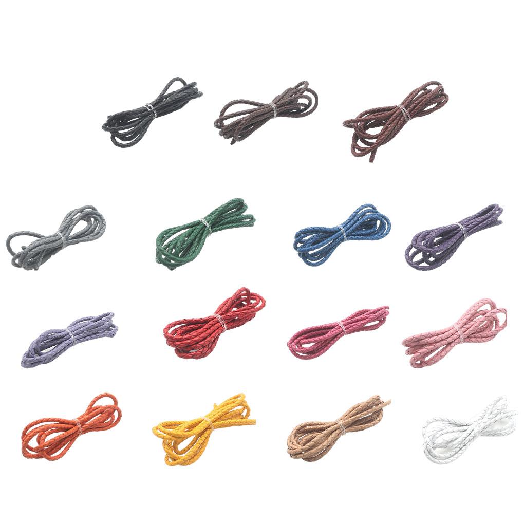 Кожаный плетеный шнурок браслет браслет ювелирные изделия DIY изготовление веревка шнурок самодельные поделки искусство фурнитура для замены