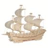 DIY Wooden Ancient Sailing Ship Model Kit: 3D Puzzle, Handmade Silk Merchant Vessel for Adults