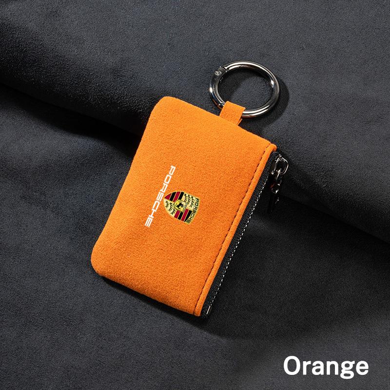 Новая замшевая сумка для автомобильного ключа Брелок Подарок Подвеска Брелок для Porsche Cayenne Panamera Macan 911 718 Taycan Boxster Cayman 918 Pajun