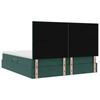 Storage Bed with Mattress Dark Green 160 x 200 cm Velvet