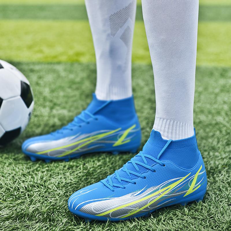 35-47 Yards Shock-absorbing Non-slip Wear-resistant High-top Socks New Long Nails Outdoor Football Sneakers