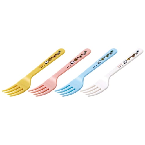 Skater Forks, Set of 4, Snoopy Picnic, Made in Japan, F-18P-A