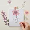 PVC Waterproof Sticker Beautiful Flowers Home Decoration Stickers  Bedroom Bathroom Living Room
