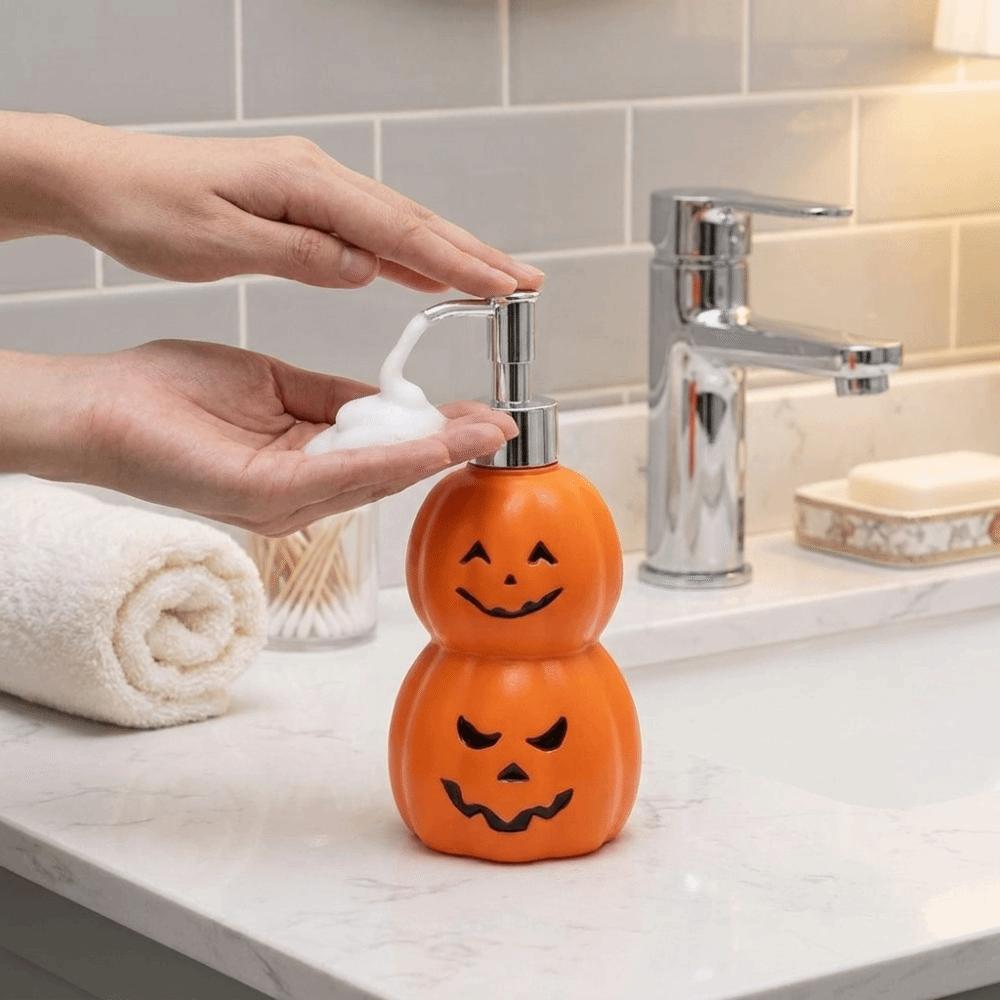 Refillable Ghost Face Pumpkin Lotion Bottle Portable Hand Sanitizer Bottle Travel