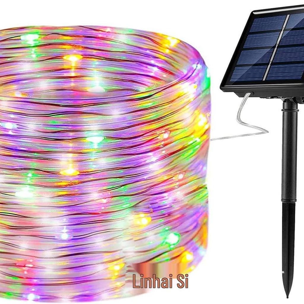 Waterproof Solar LED Copper Wire Lights with Remote - Outdoor Decorative Lights for Camping & Christmas